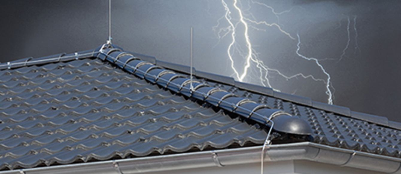 Äußerer Blitzschutz bei Elektro Erhard in Reichenbach